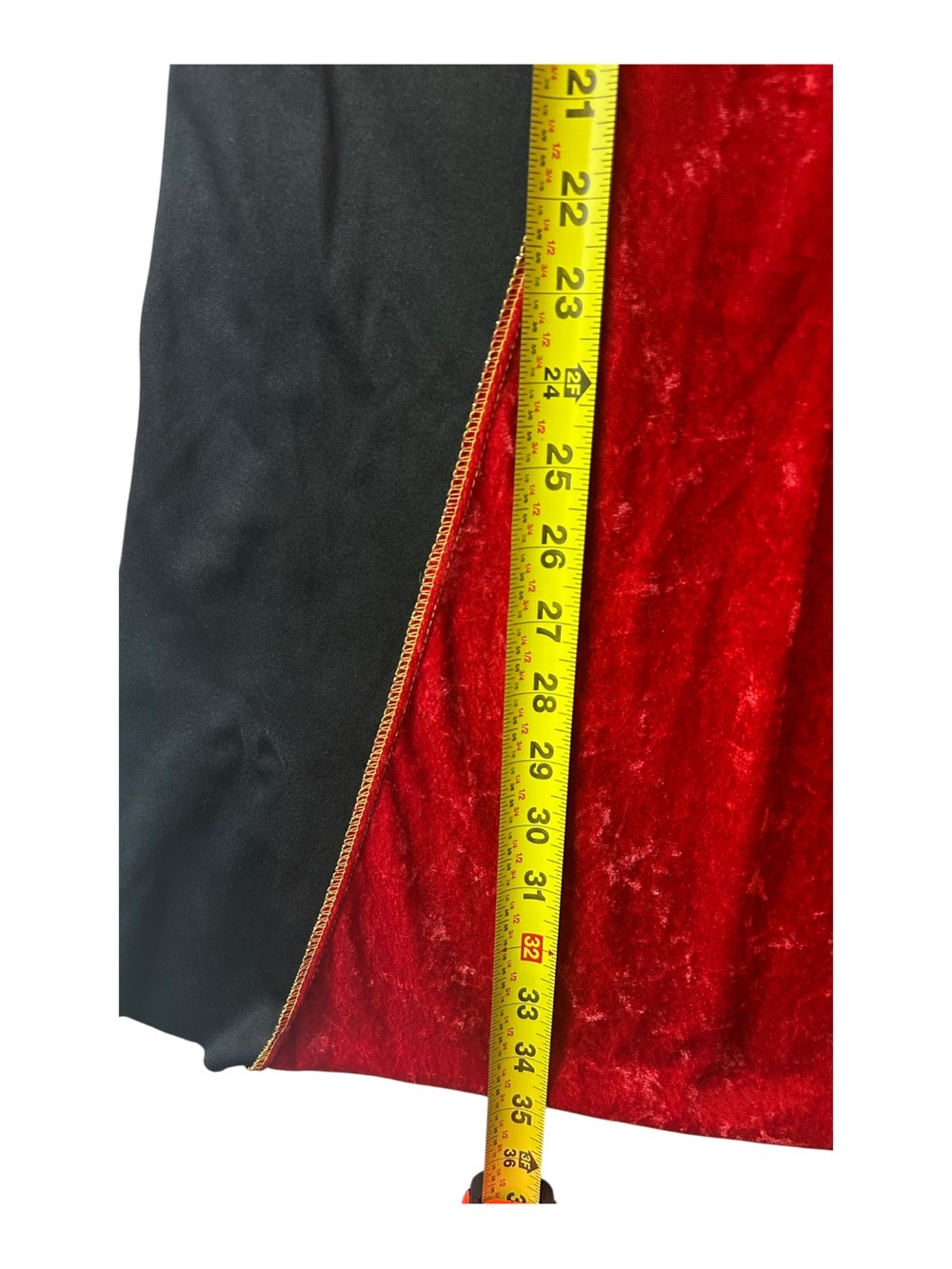 Rubie's Red, Black and Gold Medieval Princess Victorian Halloween Costume Dress - Picture 5 of 7